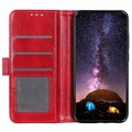 Samsung Galaxy A12 Wallet Case with Magnetic Closure - Red