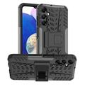 Samsung Galaxy A15 Anti-Slip Hybrid Case with Kickstand - Black