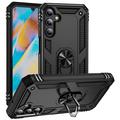 Samsung Galaxy A15 Hybrid Case with Ring Holder - Black