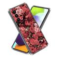 Samsung Galaxy A15 Stylish Ultra-Slim TPU Case - Red Flowers