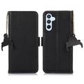 Samsung Galaxy A15 Wallet Leather Case with RFID - Black