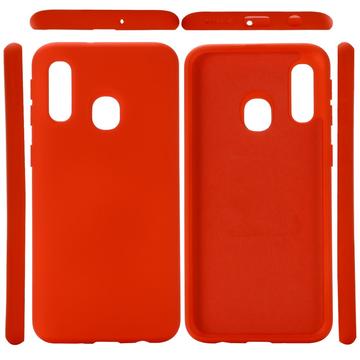 Samsung Galaxy A20e Liquid Silicone Case - Red
