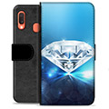 Samsung Galaxy A20e Premium Wallet Case - Diamond