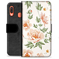 Samsung Galaxy A20e Premium Wallet Case - Floral