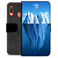 Samsung Galaxy A20e Premium Wallet Case - Iceberg