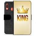 Samsung Galaxy A20e Premium Wallet Case - King