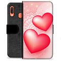 Samsung Galaxy A20e Premium Wallet Case - Love