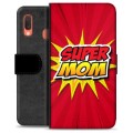 Samsung Galaxy A20e Premium Wallet Case - Super Mom