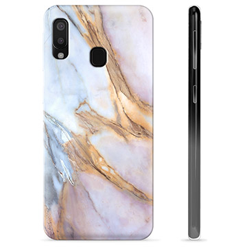 Samsung Galaxy A20e TPU Case - Elegant Marble