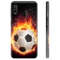 Samsung Galaxy A20e TPU Case - Football Flame