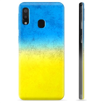 Samsung Galaxy A20e TPU Case Ukrainian Flag - Two Tone