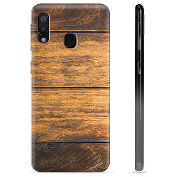 Samsung Galaxy A20e TPU Case - Wood