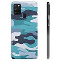 Samsung Galaxy A21s TPU Case - Blue Camouflage