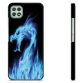 Samsung Galaxy A22 5G Protective Cover - Blue Fire Dragon