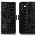 Samsung Galaxy A27 Crocodile Series Wallet Leather Case with RFID