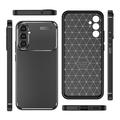 Samsung Galaxy A34 5G Beetle Carbon Fiber TPU Case - Black