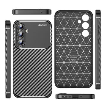 Samsung Galaxy A35 Beetle Carbon Fiber TPU Case - Black
