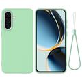 Samsung Galaxy A37 Liquid Silicone Case with Hand Strap - Green