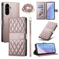 Samsung Galaxy A37 Luxury Quilted Wallet Case - Rose Gold