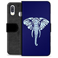 Samsung Galaxy A40 Premium Wallet Case - Elephant