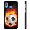 Samsung Galaxy A40 Protective Cover - Football Flame
