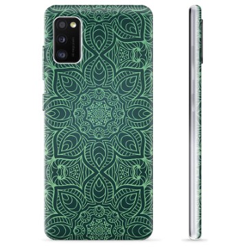 Samsung Galaxy A41 TPU Case - Green Mandala