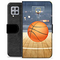Samsung Galaxy A42 5G Premium Wallet Case - Basketball