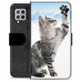 Samsung Galaxy A42 5G Premium Wallet Case - Cat