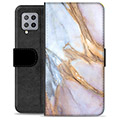 Samsung Galaxy A42 5G Premium Wallet Case - Elegant Marble