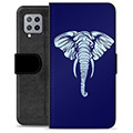 Samsung Galaxy A42 5G Premium Wallet Case - Elephant
