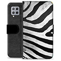 Samsung Galaxy A42 5G Premium Wallet Case - Zebra
