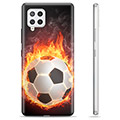 Samsung Galaxy A42 5G TPU Case - Football Flame
