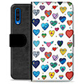 Samsung Galaxy A50 Premium Wallet Case - Hearts