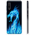 Samsung Galaxy A50 TPU Case - Blue Fire Dragon