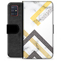 Samsung Galaxy A51 Premium Wallet Case - Abstract Marble