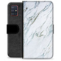 Samsung Galaxy A51 Premium Wallet Case - Marble