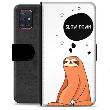 Samsung Galaxy A51 Premium Wallet Case - Slow Down