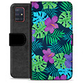Samsung Galaxy A51 Premium Wallet Case - Tropical Flower