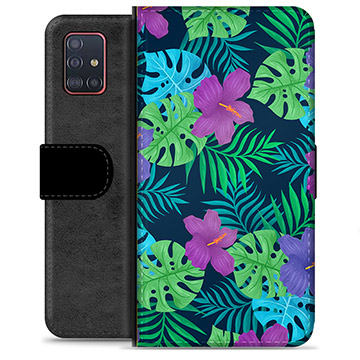 Samsung Galaxy A51 Premium Wallet Case - Tropical Flower