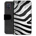Samsung Galaxy A51 Premium Wallet Case - Zebra