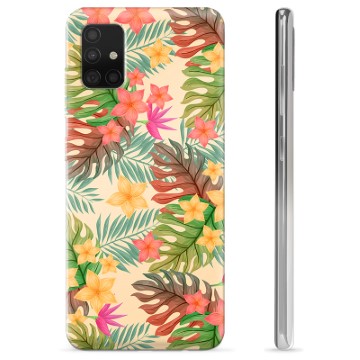 Samsung Galaxy A51 TPU Case - Pink Flowers