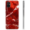 Samsung Galaxy A51 TPU Case - Red Marble
