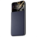Samsung Galaxy A52 5G, Galaxy A52s Front Smart View Flip Case - Blue