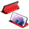 Samsung Galaxy A52 5G, Galaxy A52s Front Smart View Flip Case - Red