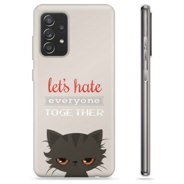 Samsung Galaxy A52 5G, Galaxy A52s TPU Case - Angry Cat