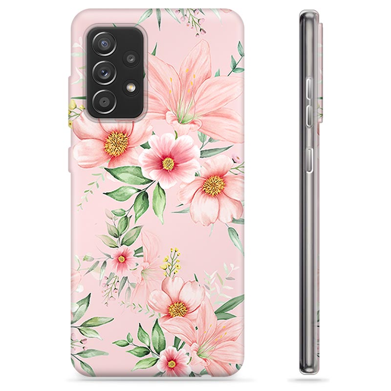 Samsung Galaxy A52 5G, Galaxy A52s TPU Case - Watercolor Flowers