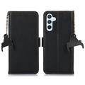 Samsung Galaxy A56 Wallet Leather Case with RFID - Black