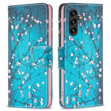 Samsung Galaxy A56 Wonder Series Wallet Case - White Flowers