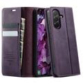 Samsung Galaxy A57 Caseme 033 Calf Texture Wallet Case with RFID Blocking - Purple