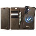 Samsung Galaxy A57 Caseme C49 2-in-1 Detachable Wallet Case - MagSafe Compatible, RFID - Coffee